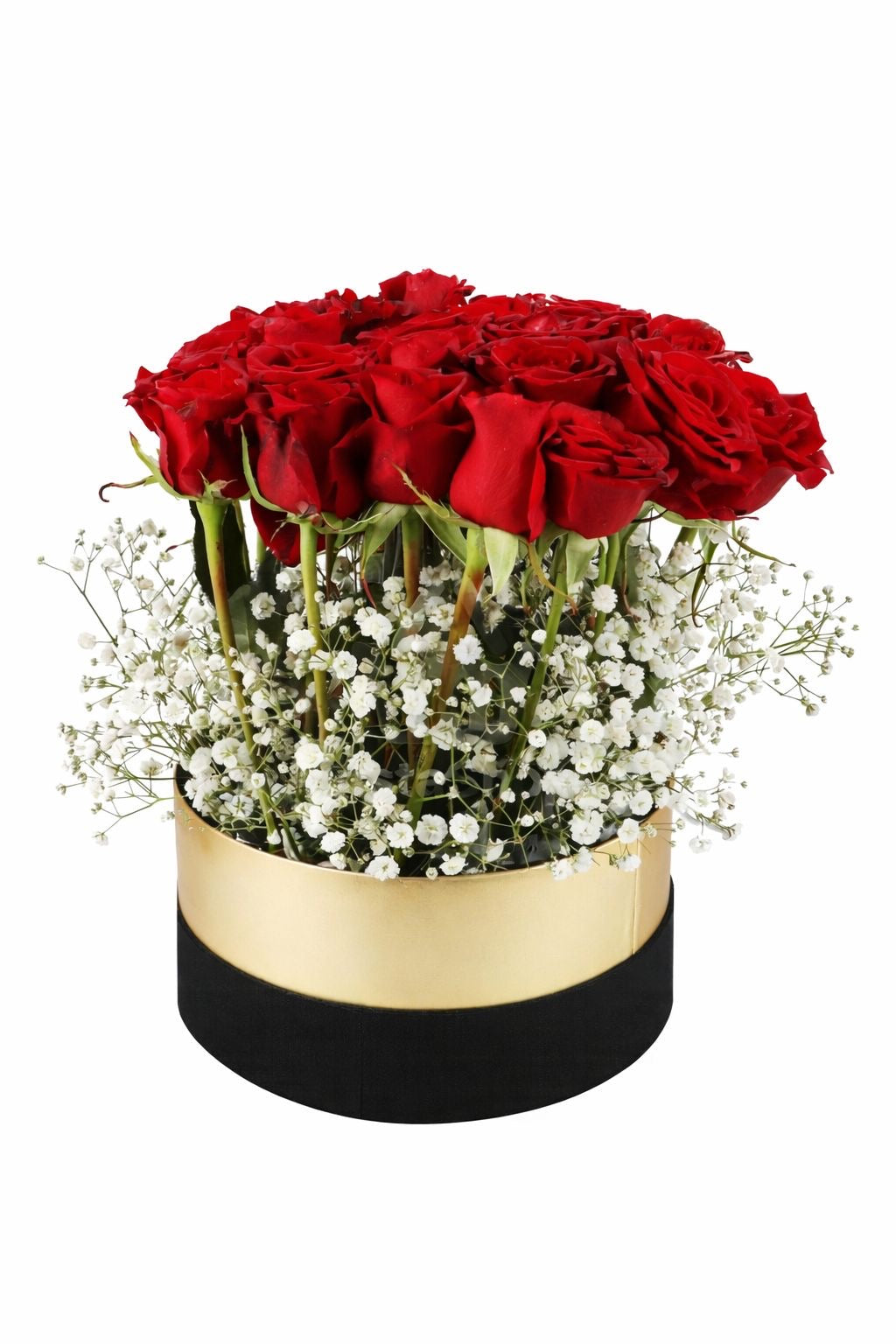 Golden Romance Rose Box
