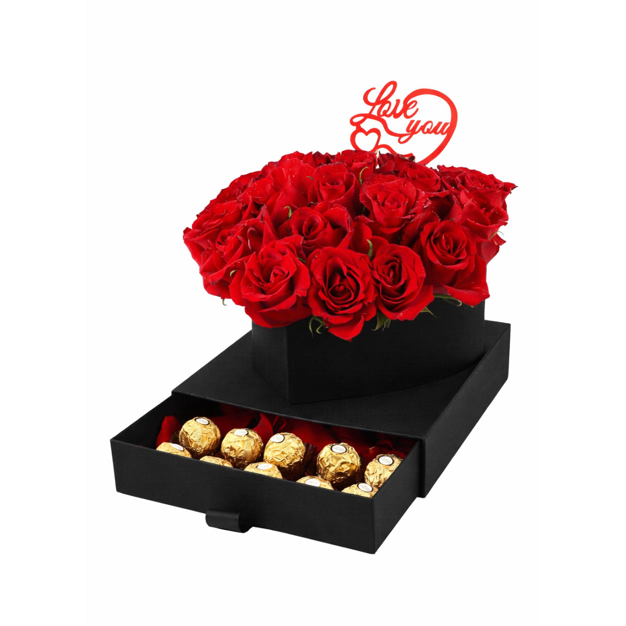 Love You Rose & Chocolate Box